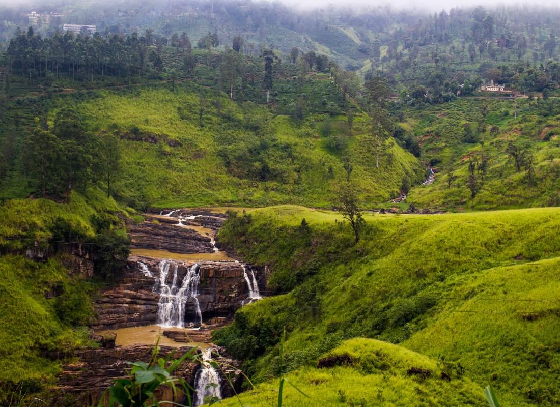 Srí Lanka St. Clair vízesés