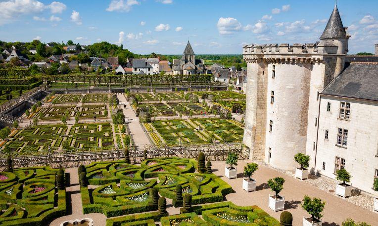 Advent Loire-völgy, Franciaország, Château de Villandry