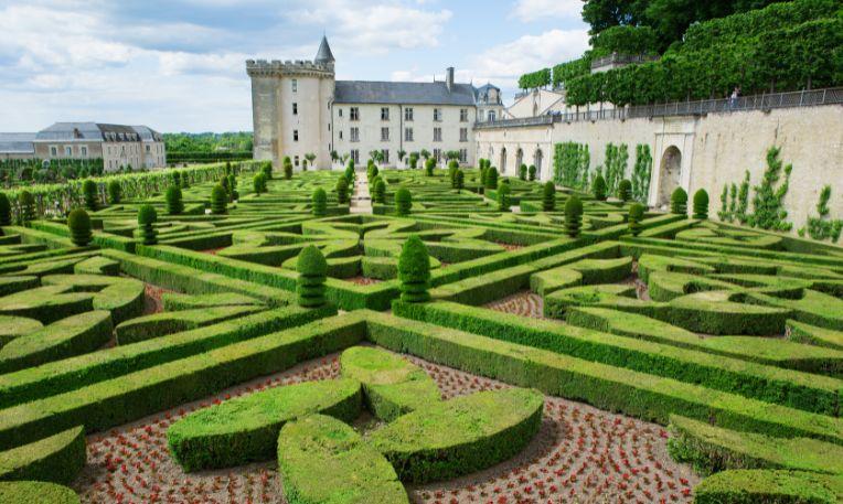 Advent Loire-völgy, Franciaország, Château de Villandry
