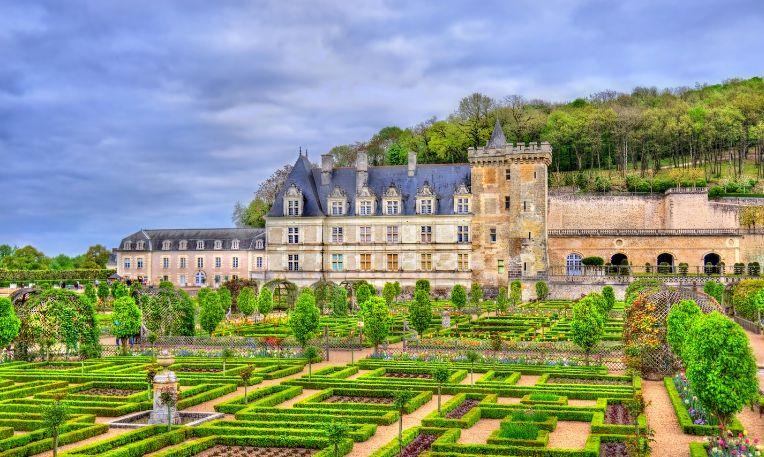Advent Loire-völgy, Franciaország, Château de Villandry