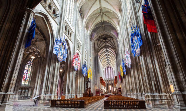 Advent Loire-völgy, Franciaország, Orléans, Sainte-Croix katedrális