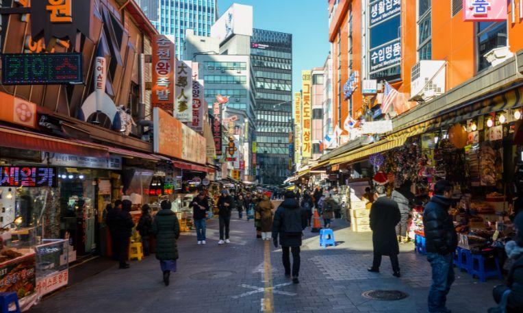 Dél-Korea, Szöul, Namdaemun piac