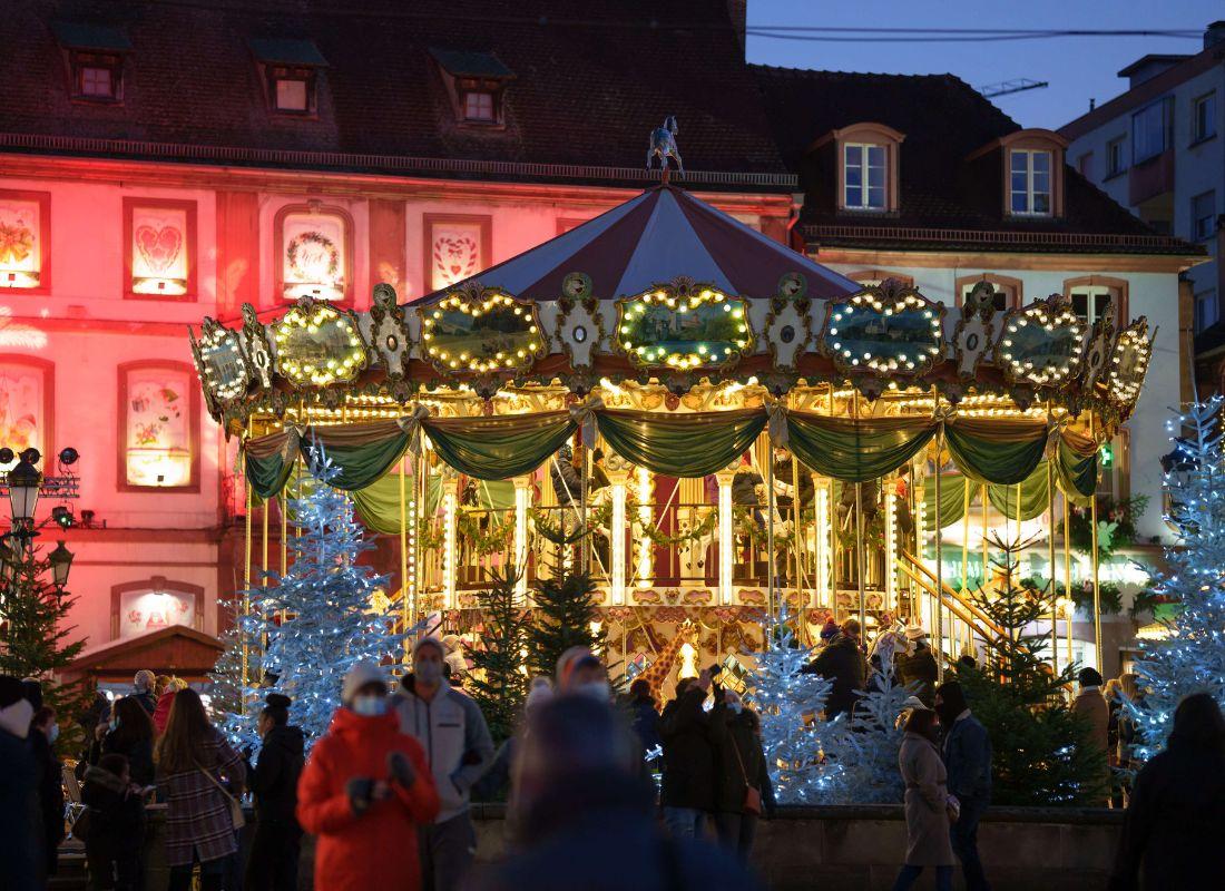 Franciaország - Adventi fények Elzászban