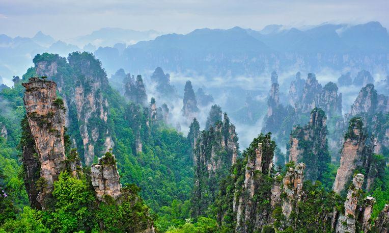 Dél-Kína természeti csodái - Zhangjiajie Nemzeti Erdőpark