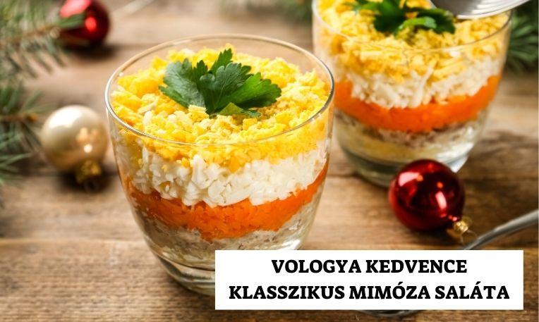 Orosz vacsoraest - Klasszikus mimóza saláta