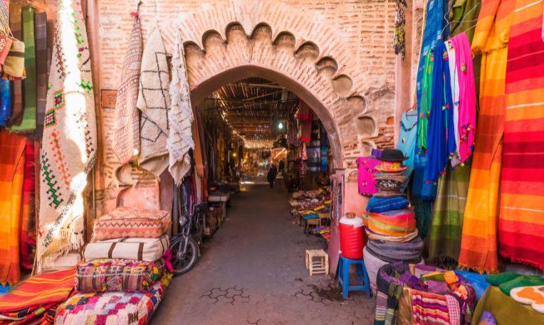 Marokkó, Marrakesh, bazár (souk)