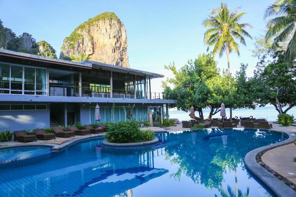 Thaiföld, Krabi, Sand Sea Resort Railay Beach