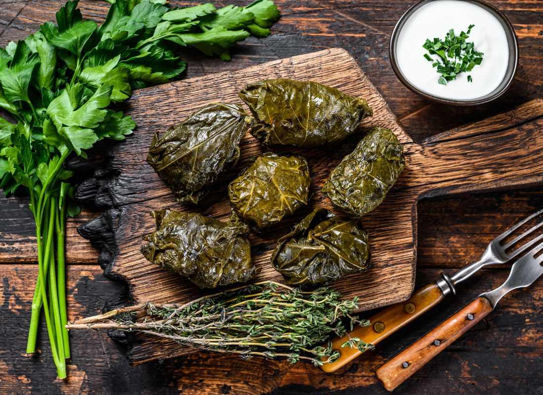 Azerbajdusán vacsoraest - dolma