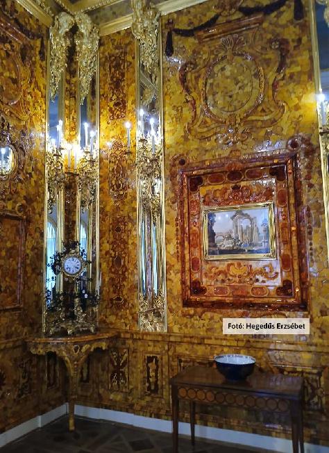 Szentpétervár, Puskin, Katalin palota, Borostyánszoba