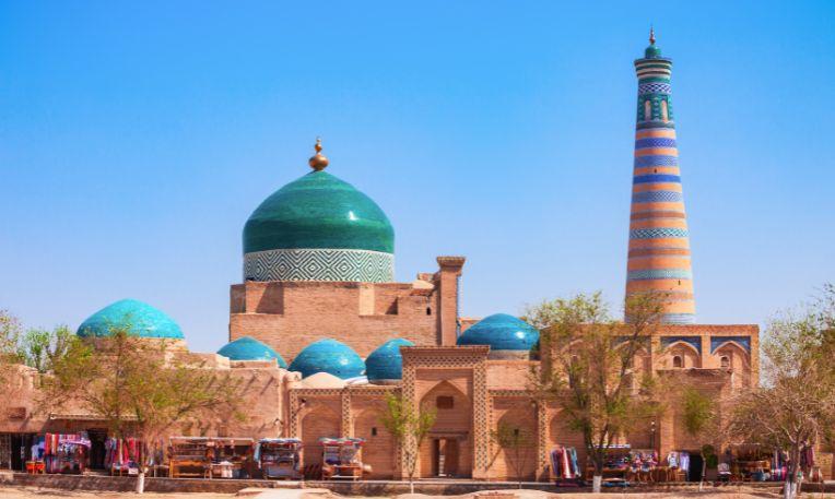 Üzbegisztán - Khiva, Iszlam Hodzsa minaretje