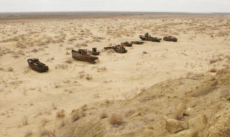 Üzbegisztán - Mujnak, Hajótemető