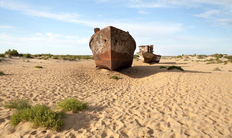 Üzbegisztán - Mujnak, Hajótemető