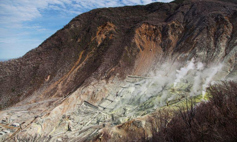 Japán, Owakudani hőforrások