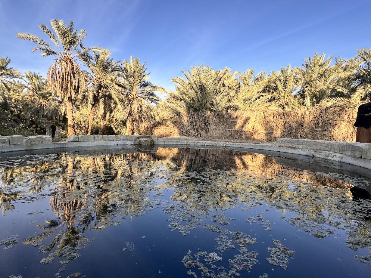 Siwa-oázis, az egyik sivatagi medence. Sok van belőle.