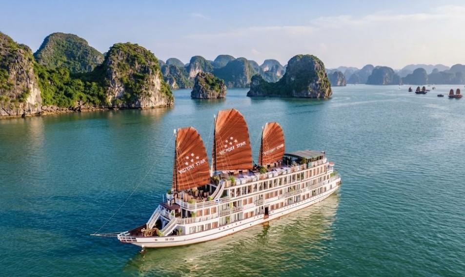 Vietnám, Halong-öböl, Victory Star Cruise
